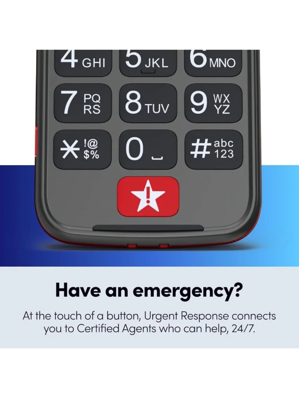Simple Red Flip Phone for Seniors | Easy-to-Use, No SIM Needed, Activated Plan